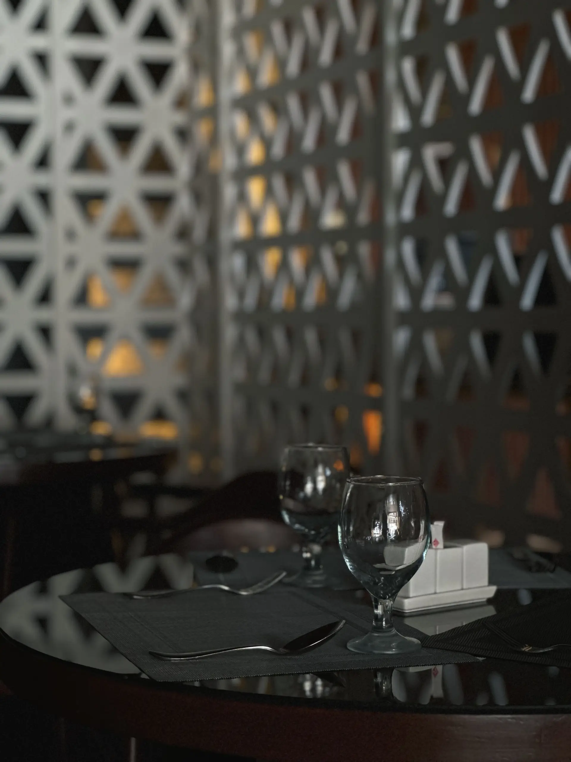 Mesa de restaurante de lujo