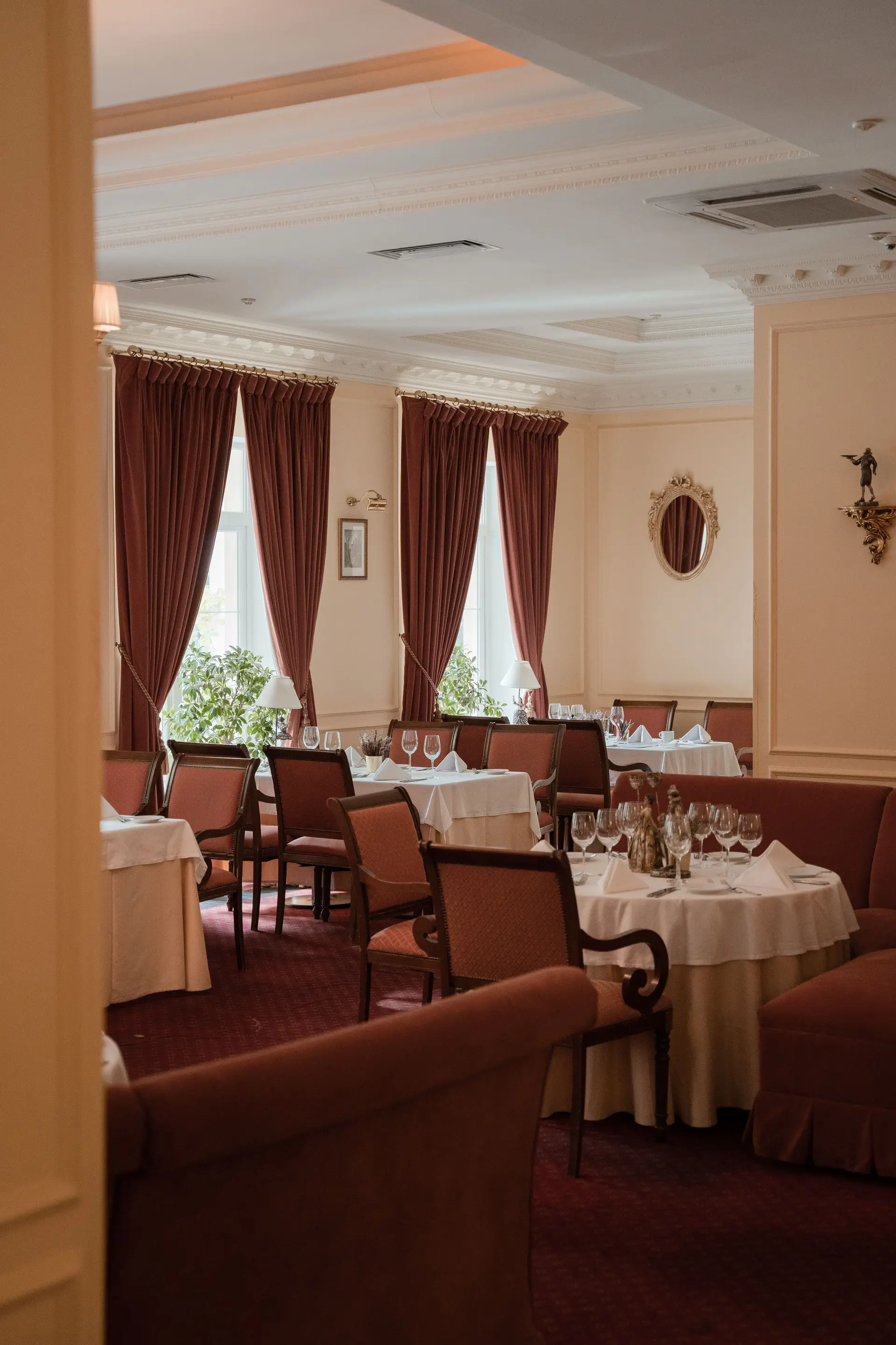 Sala de comedor privada elegante